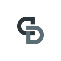Letter c and d logo design