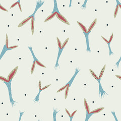 Seamless vector of seed on simple background. concept illustration of Set nature elements.