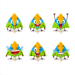 Cartoon character of kite with smile expression