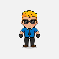 Cool man with office uniform