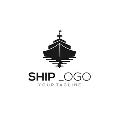 Cruise Ship Vintage Logo Design