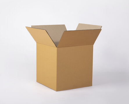 Delivery cardboard box mockup