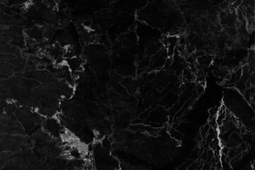 Black marble natural pattern for background, abstract black and white