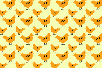 Fototapeta premium Chicken Digital Paper. suitable for backgrounds and wallpapers.