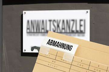 Anwalt und eine Abmahnung