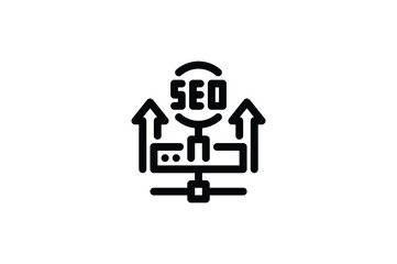 Hosting Outline Icon - Seo Friendly