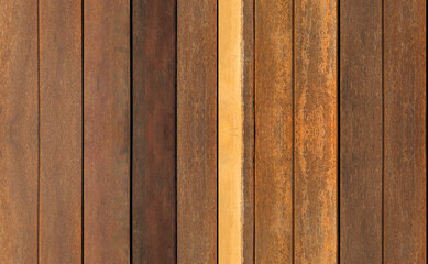 Brown wooden plank wall seamless pattern.
