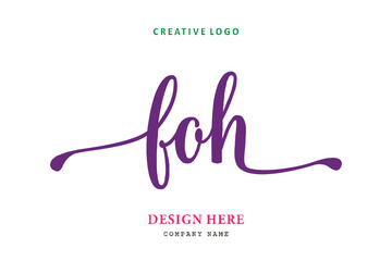 FOH lettering logo is simple, easy to understand and authoritative
