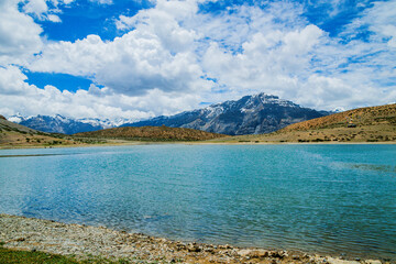 Dankar lake on a cloudy day