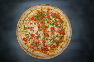 pizza on a plate