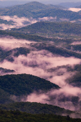 Aerial view of the Blue Ridge Mountains