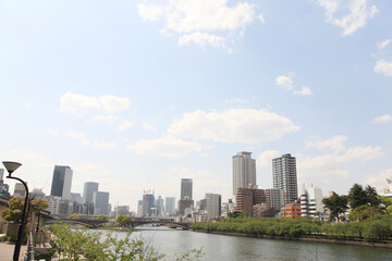 Fototapeta na wymiar 天満橋からの風景