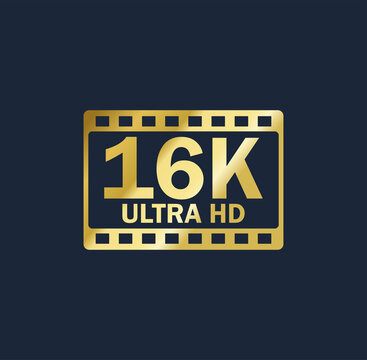 16k vector gold resolution quality sign 