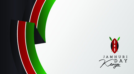 Jamhuri day is also known as kenya independence day illustration vector - obrazy, fototapety, plakaty