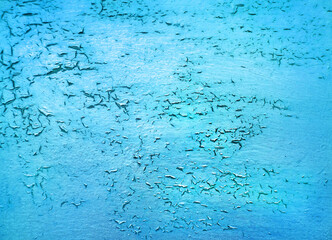 cracked blue painting texture