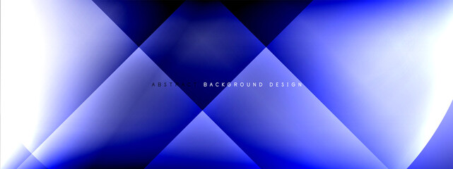 Vector abstract background - circle and cross on fluid gradient with shadows and light effects. Techno or business shiny design templates for text