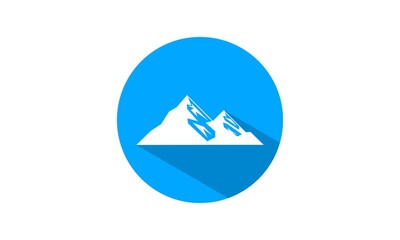 Mountain illustration icon vector