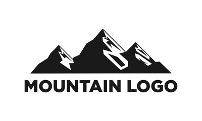 Fototapeta na wymiar Mountain illustration vector logo
