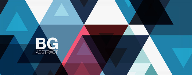 Mosaic triangle pattern abstract background for cover, banner, flyer and poster and other template