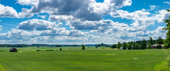 Fototapeten Countryside scenery in summertime, Southwest Finland © Jarmo V
