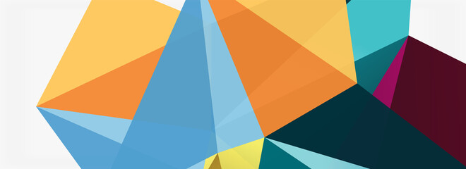 3d mosaic abstract backgrounds, low poly shape geometric design