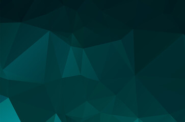 Gradient Green vector shining triangular layout. Glitter abstract illustration