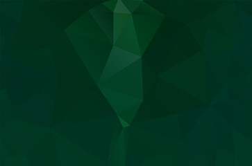 Gradient Green vector shining triangular layout. Glitter abstract illustration