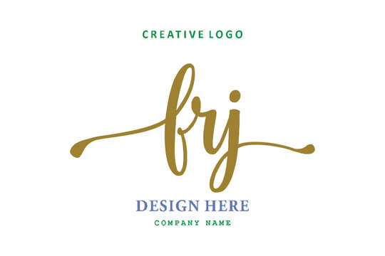 FRJ lettering logo is simple, easy to understand and authoritative