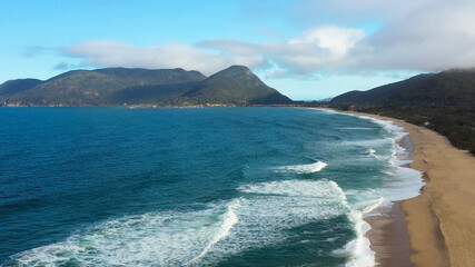 Aerial scenes of Florianópolis Island, capital of Santa Catarina, Brazil