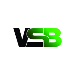 VSB letter monogram logo design vector