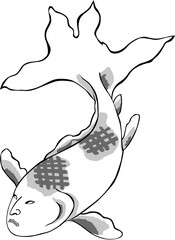 浮世絵　金魚　その33