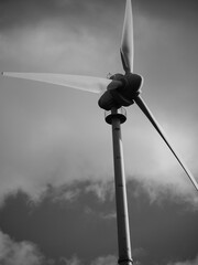 wind turbine in the wind