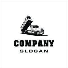 Dump truck with retro style design © Dedy Andreas