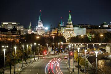 Obraz premium Москва. Кремль. Ночь.