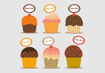 cup cake bake sale icon
