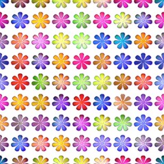 Fototapeta na wymiar Seamless texture of abstract bright shiny colorful flowers