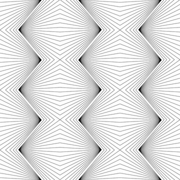 Abstract geometric elegant wavy lines pattern © lumyaisweet