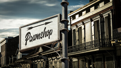 Street Sign to Pawnshop