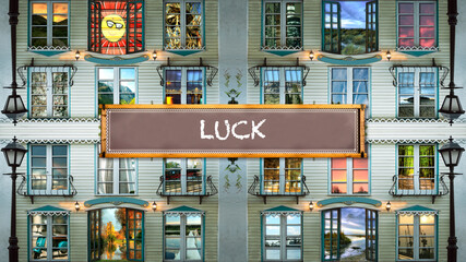 Street Sign to Luck