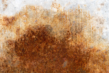 Rusted metal background. Old corrosion.