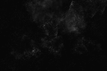 gray and black dust overlay particle abstract grunge texture and texture effect isolated on black.