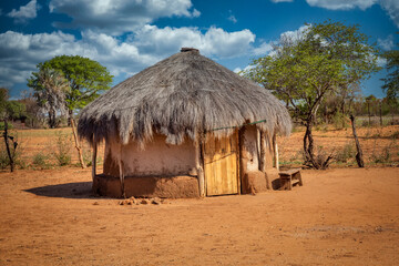 Fototapeta na wymiar african village