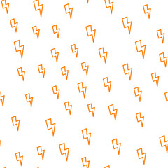 Energy, lighting seamless pattern, background. Vector illustration.
