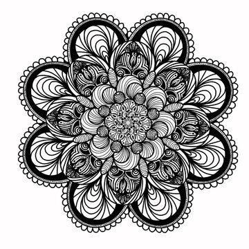 recommend clip art: outline mandala