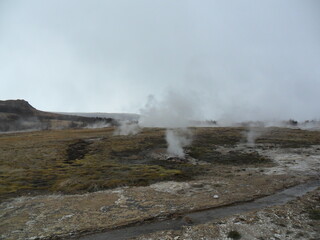 Hiking in the wild and dramatic landscapes of Iceland's fjords, volcanoes, mountains, geysers and waterfalls