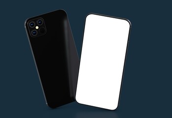 a digital smartphone device mobile phone 3d isolated