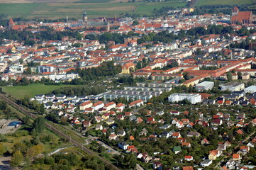 Fototapeta na wymiar Hansestadt Greifswald, Südstadt und Obstbausiedlung 2014