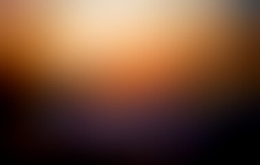 Dawn sky blurred background. Dark violet orange gradient defocus pattern.