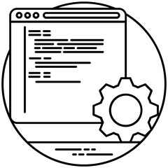 
Application programming interface integration flat icon 
