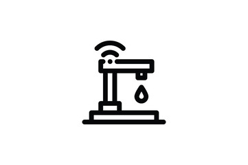 Smart Home Icon - Water Drop System
